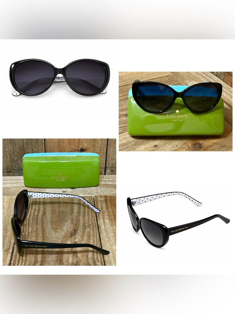 Kate Spade. 6 Piece: Monica Crossbody, Glasses, Case, Socks, Scarf & Dust Bag. - Picture 14 of 16